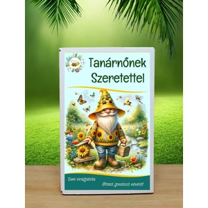 6 db.-os Feliratos Tanárnőnek Szeretettel viráglabda-évelő vadvirág vetőmag keverékkel
