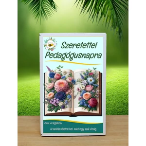 6 db.-os Feliratos Pedagógusnapra Szeretettel viráglabda-évelő vadvirág vetőmag keverékkel