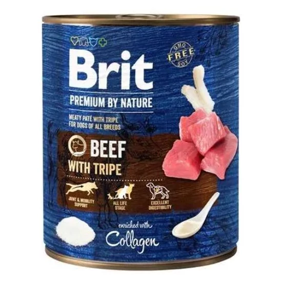 BRIT PREMIUM 800G BEEF WITH TRIPE KONZERV