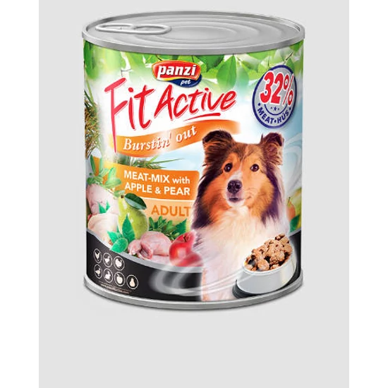 FIT ACTIVE ADULT KONZERV LIBA-KACSA-NYÚL-PULYKA-CSIRKE 800GR