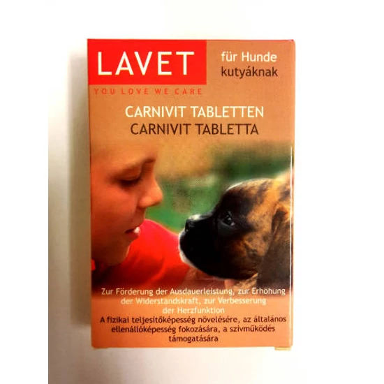 LAVET CARNIVIT VITAMIN TABLETTA 50DB