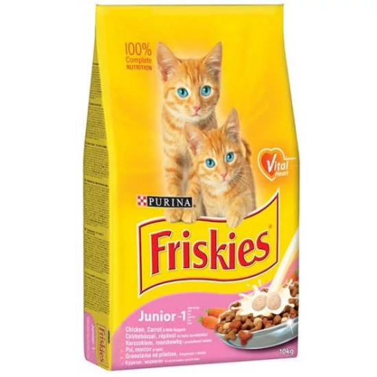 PURINA FRISKIES JUNIOR MACSKA ELEDEL CSIRKE 10KG