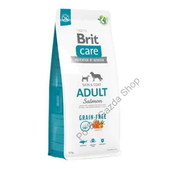 BRIT CARE 12KG GRAIN FREE ADULT SALMON POTATO SZÁRAZTÁP KUTYA