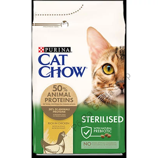 Purina Cat Chow Adult - Sterilized (csirke) - Szárazeledel (15kg)