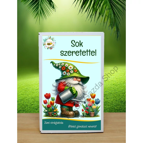 12 db.-os Feliratos Sok Szeretettel viráglabda-évelő vadvirág vetőmag keverékkel