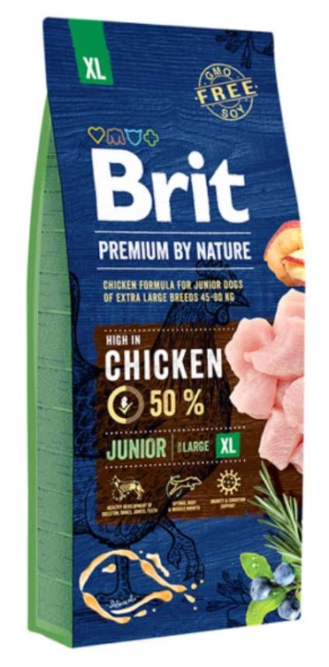 BRIT PREMIUM 15KG JUNIOR EXTRA LARGE SZÁRAZTÁP KUTYA