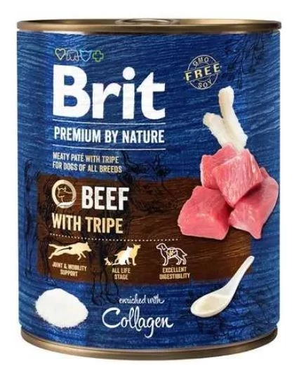 BRIT PREMIUM 800G BEEF WITH TRIPE KONZERV