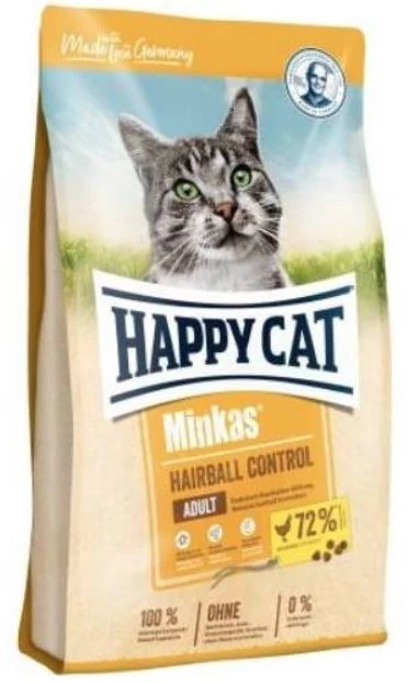 HAPPY CAT ADULT MINKAS HAIRBALL CONTROL 10KG MACSKA SZÁRAZ TÁP