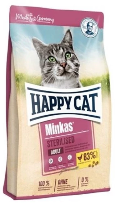 HAPPY CAT ADULT MINKAS STERILISED 10KG MACSKA SZÁRAZ TÁP