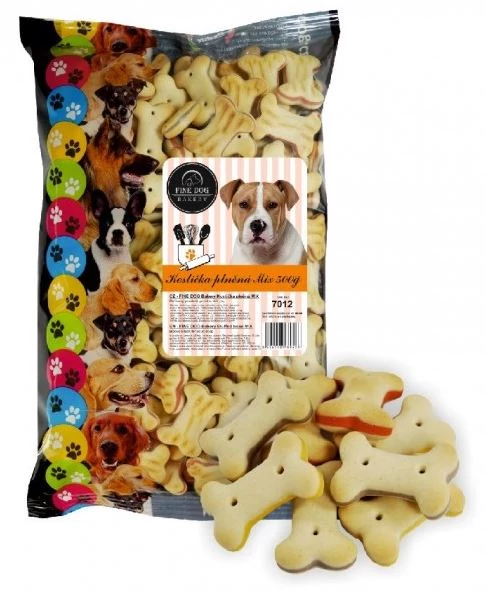 RD7012 KUTYAKEKSZ TÖLTÖTT CSONT MIX 500G JUTALOMFALAT FINE DOG