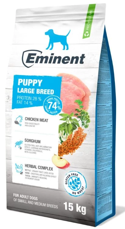 Eminent Puppy Large Breed Csirkés 15+2kg