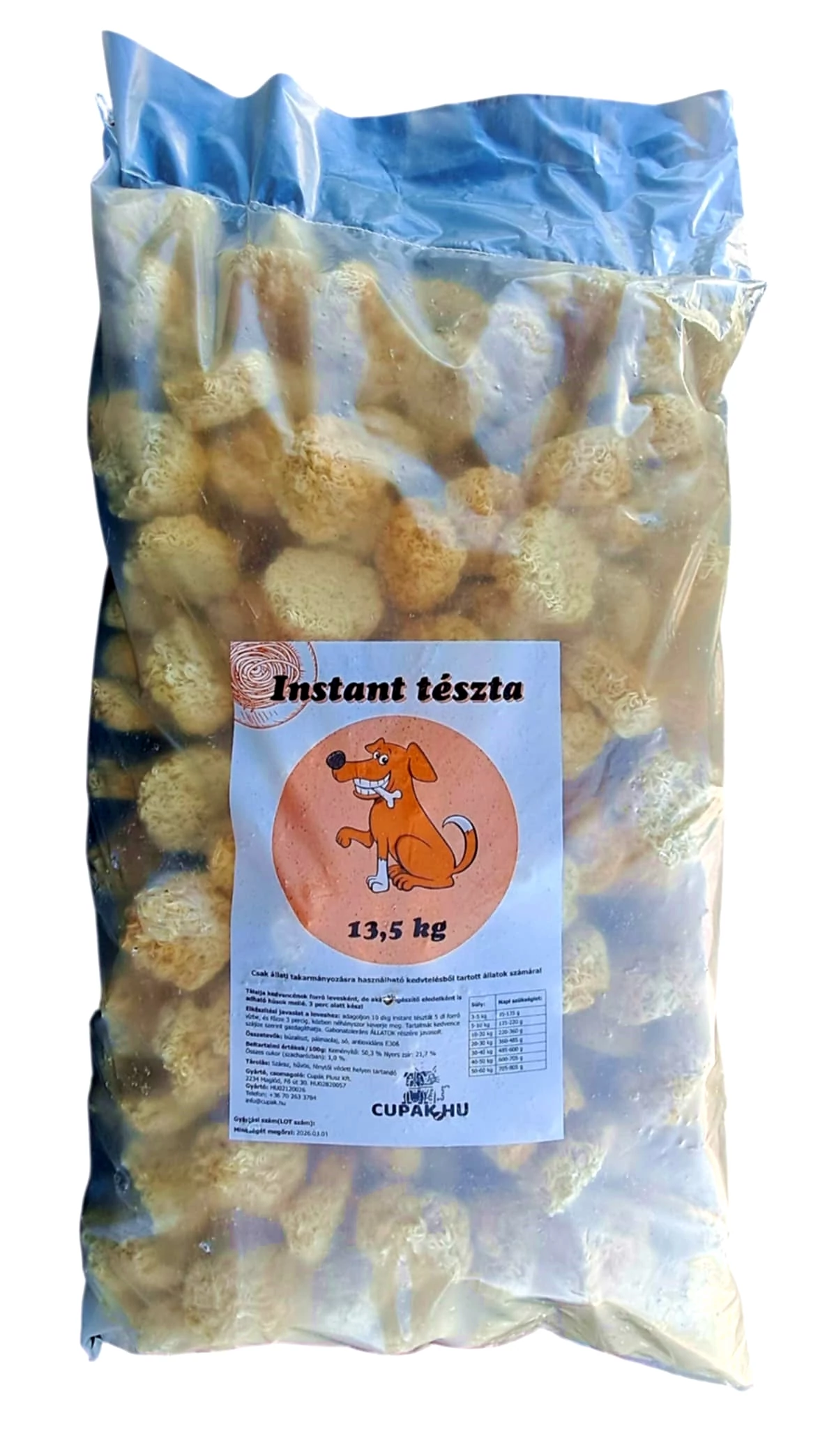 INSTANT TÉSZTA 13,5 KG
