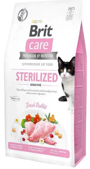 BRIT CARE CAT GABONAMENTES STERIL MACSKA ELEDEL 2KG